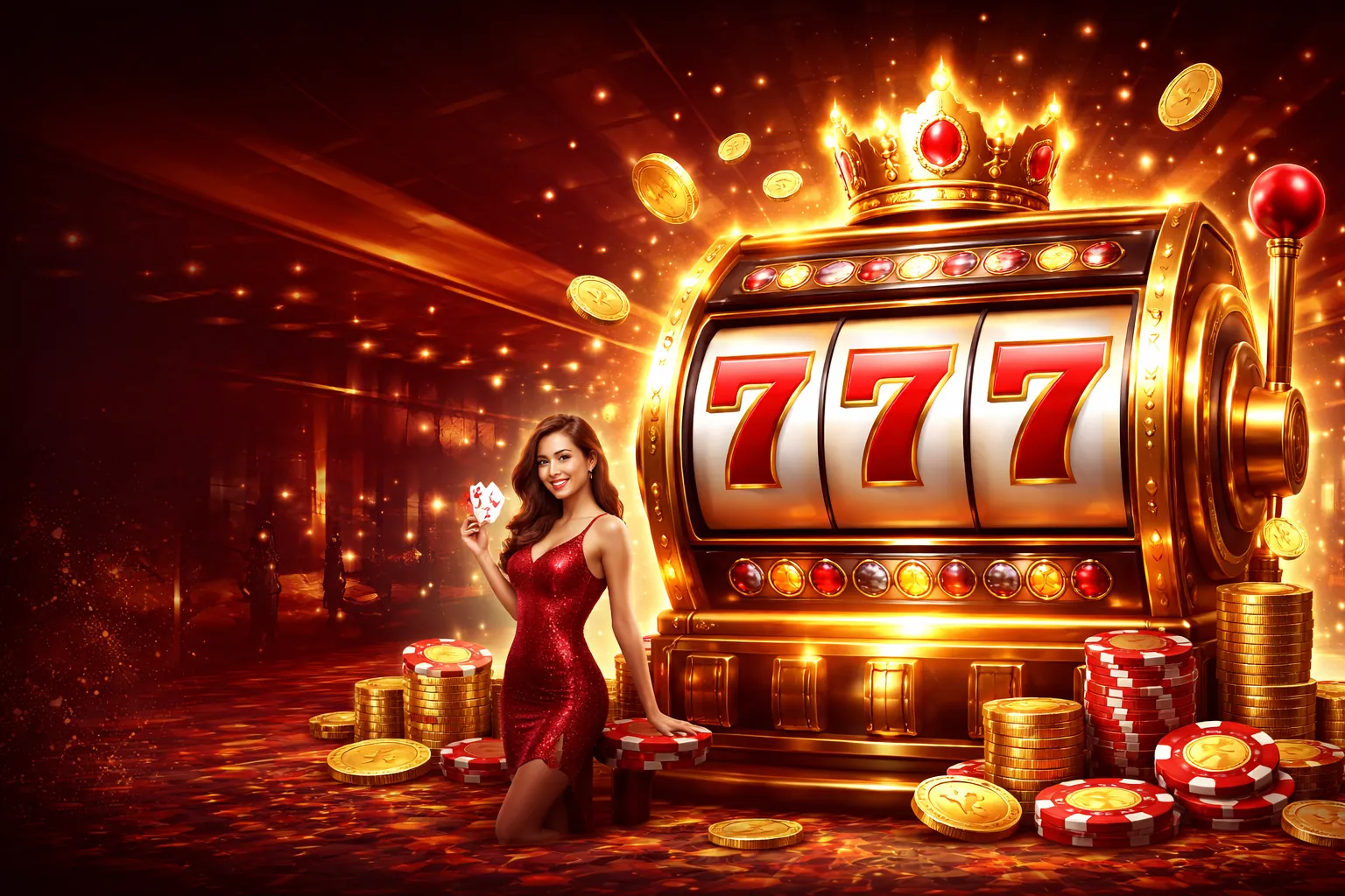 Sòng bạc trực tuyến 18win với máy đánh bạc và bàn Baccarat trực tiếp, màu xanh lá cây và vàng
